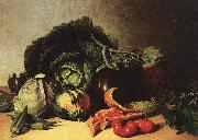 James Peale Still Life Balsam Apple and Vegetables oil painting artist